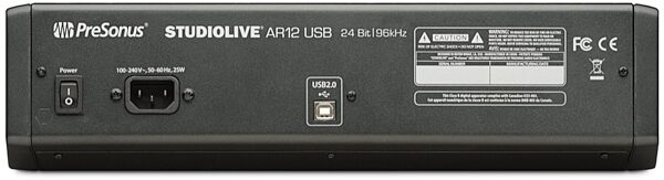 PreSonus StudioLive AR12 USB Mixer, 14-Channel, Back