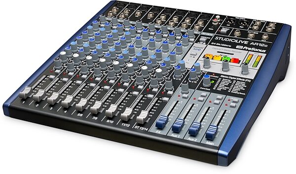 PreSonus StudioLive AR12c 14-Channel Mixer/USB-C Interface, USED, Warehouse Resealed, Angled Front