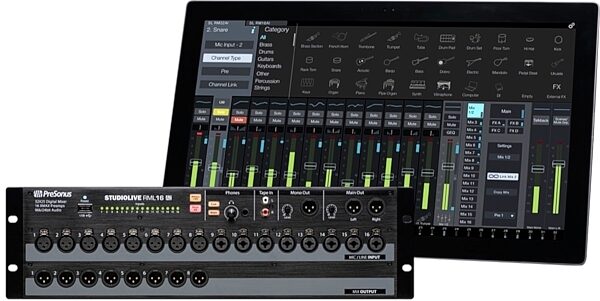 PreSonus StudioLive RML16AI Digital Mixer, 16-Channel, Main
