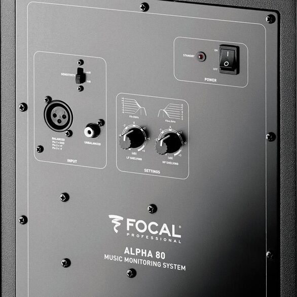 Focal Alpha 80 Powered Studio Monitor, Detail Back