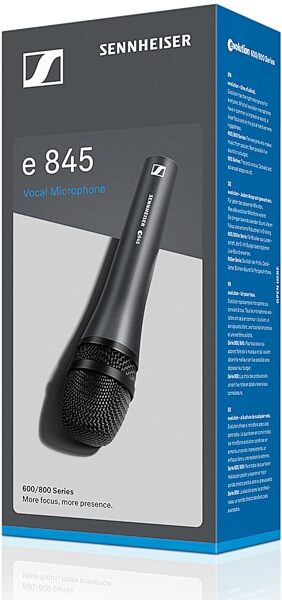 Sennheiser e845 Supercardioid Dynamic Handheld Microphone, E845, Package