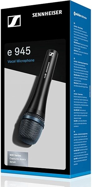 Sennheiser e945 Supercardioid Dynamic Handheld Microphone, Bundle with Boom Stand and Cable, Package