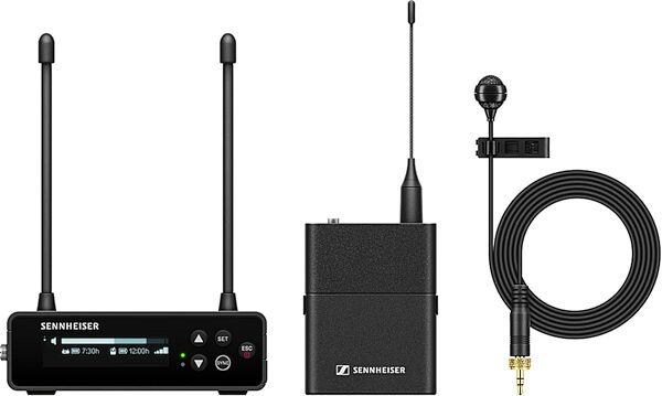 Sennheiser EW-DP ME 4 SET Portable Wireless Cardioid Lavalier Microphone System, Band Q1-6, Main