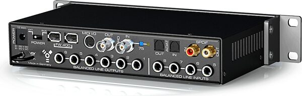 RME Fireface 400 FireWire Audio Interface, Rear Angle
