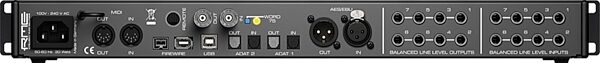 RME Fireface 802 USB and Firewire Audio Interface, New, Rear