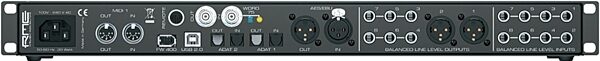 RME Fireface UFX 60-Channel USB and FireWire Audio Interface, Rear