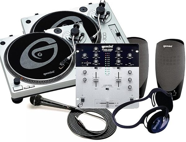 Gemini ScratchMaster 4.0 DJ Turntable Package, Package Contents