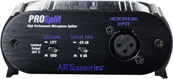 ART Prosplit 2-Way Microphone Splitter, New, Front