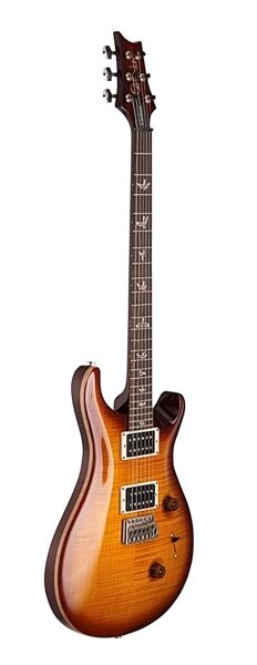 PRS Paul Reed Smith Custom 24 10-Top Electric Guitar with Case, Gold Burst Angle Right