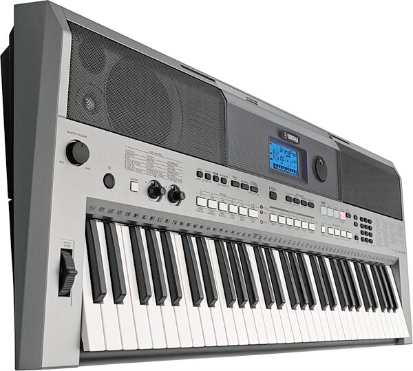 Yamaha PSR-E443 Portable Keyboard, 61-Key, Angle
