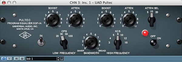 Universal Audio UAD1 Ultra Pak DSP Card (Macintosh and Windows), Pultec EQP-1A