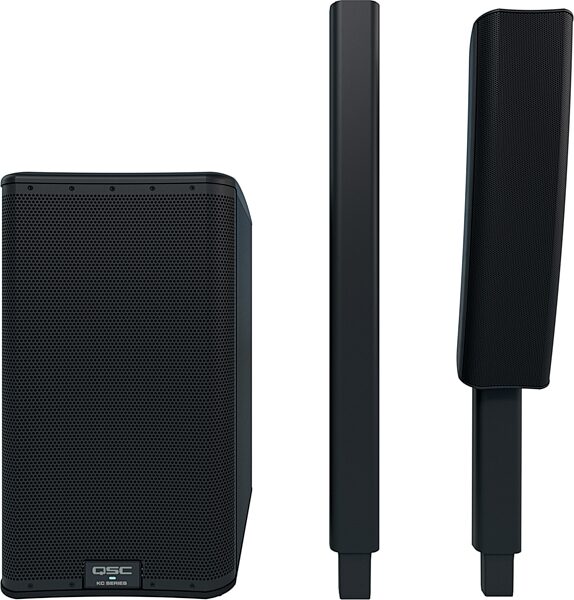 QSC KC12 K Column PA System, Black, KC12-BK, Action Position Back
