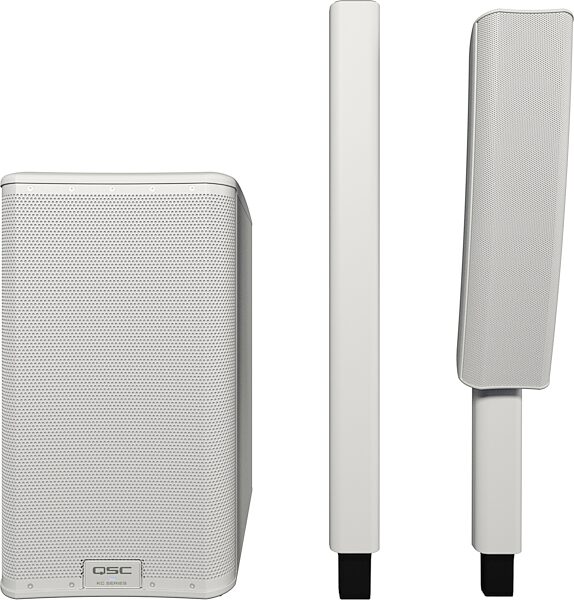 QSC KC12 K Column PA System, White, KC12-WH, Action Position Back