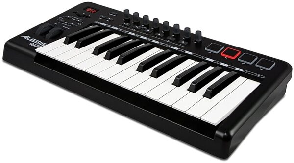 Alesis QX25 USB MIDI Keyboard Controller (25-Key), Angle