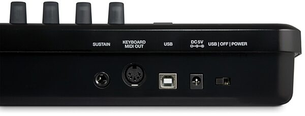 Alesis QX25 USB MIDI Keyboard Controller (25-Key), Rear
