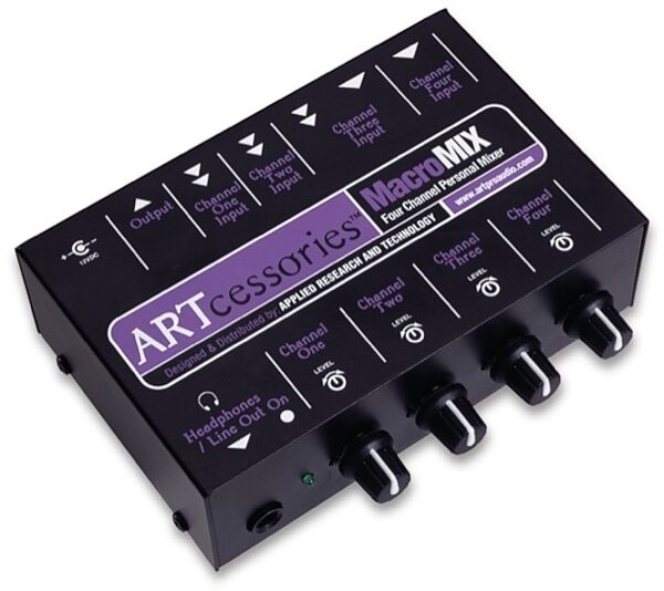 ART MacroMIX Four-Channel Personal Mixer, New, view