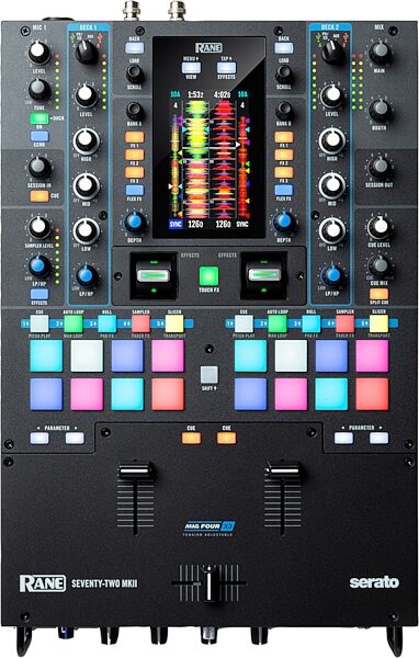 Rane Seventy-Two MKII Performance DJ Mixer, Scratch and Dent, Action Position Back