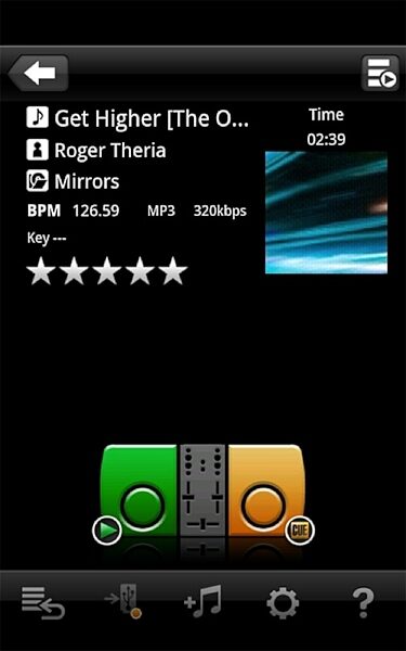 Pioneer XDJ-AERO Wireless DJ Controller, Android Interface