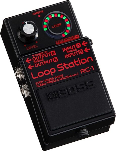 Boss Limited Edition RC-1 Black Loop Station, Action Position Back