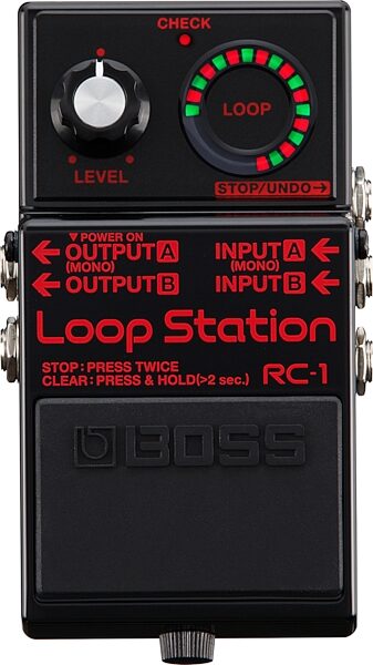 Boss Limited Edition RC-1 Black Loop Station, Action Position Back