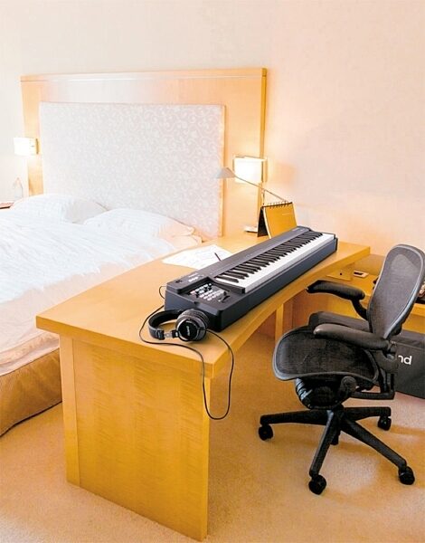 Roland RD-64 Portable Digital Piano, Glamour View in Bedroom