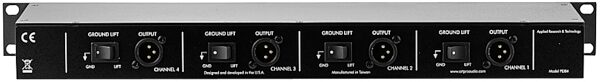 ART PDB4 Four-Channel Passive Direct Box, New, Rear