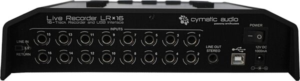 Cymatic Audio LR-16 Live USB Audio Recorder, Rear