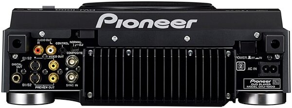 Pioneer DVJ-1000 Audio/Video DVD Turntable, Rear