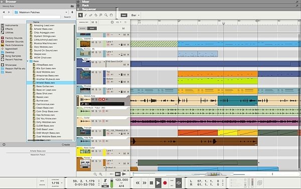 Propellerhead Reason 8 Music Production Software, Reason Screenshot