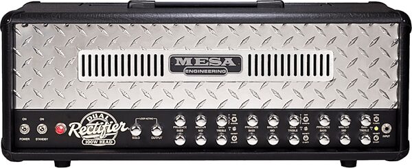 Mesa/Boogie Dual Rectifier Tube Guitar Amplifier Head (100 Watts), Black Taurus, Main