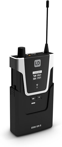 LD Systems U500 In-Ear Monitoring System, U504.7 IEM, 470-490 MHz, Action Position Front