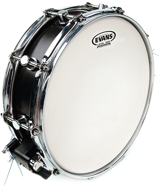 Evans Power Center Reverse Dot Coated Snare Drumhead, 14 inch, Main
