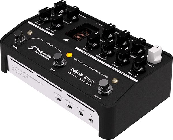 Two Notes ReVolt Bass 3-Channel Analog Amp Simulator Preamp Pedal, New, Action Position Back