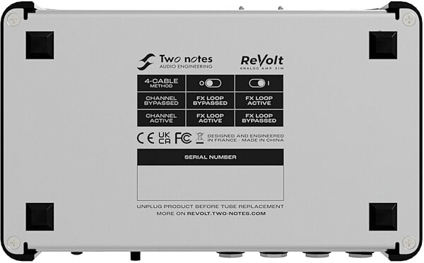 Two Notes ReVolt Guitar 3-Channel Preamp and Cabinet Simulator, New, Action Position Back