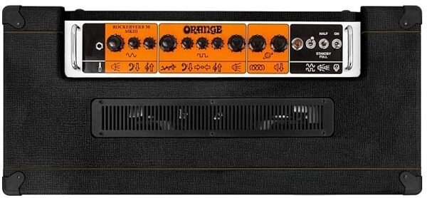 Orange Rockerverb 50 MkIII Neo Guitar Combo Amplifier (50 Watts, 2x12"), Black, Top