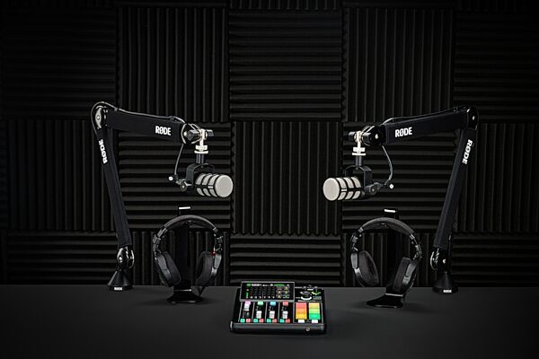 Rode Podcaster Bundle: Two-Person Podcasting Pack, New, Podcaster Bundle In Use