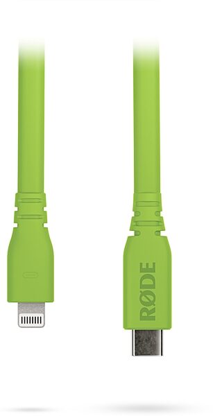 Rode SC19 1.5m USB-C to Lightning Accessory Cable, Green, Action Position Back
