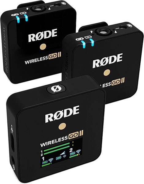 Rode Wireless GO II Dual Compact Wireless Microphone System, New, Action Position Front