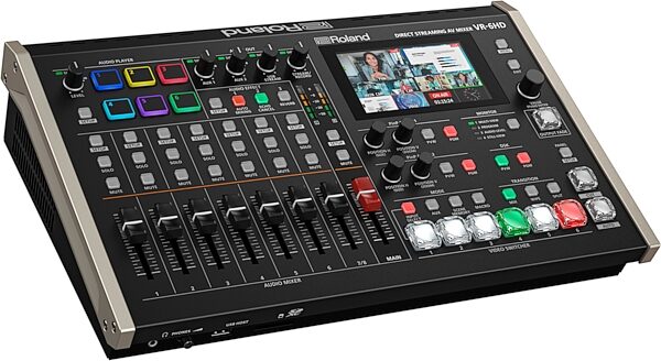 Roland VR-6HD Direct Streaming Audio Visual Mixer, New, Action Position Back