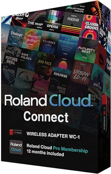 Roland WC-1 Wireless USB Adapter with 1 Year Roland Cloud Connect Pro Membership, New, Cloud Connect Packaging
