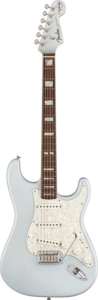 Fender Kenny Wayne Shepherd Stratocaster Electric Guitar (with Case), Transparent Sonic Blue, Open Box (Very Good), Action Position Back