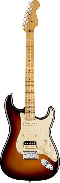 Fender American Ultra Stratocaster HSS Electric Guitar, Maple Fingerboard (with Case), Action Position Back