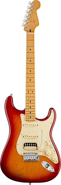 Fender American Ultra Stratocaster HSS Electric Guitar, Maple Fingerboard (with Case), Action Position Back