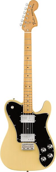 Fender Vintera '70s Telecaster Deluxe Electric Guitar, Maple Fingerboard (with Gig Bag), Vintage Blonde, USED, Scratch and Dent, Action Position Back