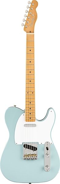 Fender Vintera '50s Telecaster Electric Guitar, Maple Fingerboard (with Gig Bag), Action Position Back