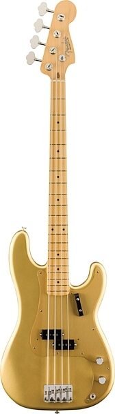 Fender American Original '50s Precision Electric Bass, Maple Fingerboard (with Case), Action Position Back