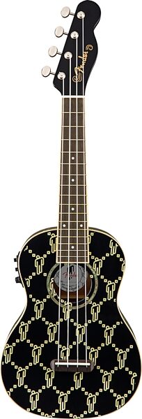 Fender Billie Eilish Concert Acoustic-Electric Ukulele, Action Position Back