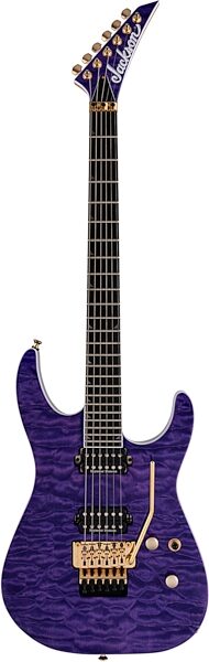 Jackson Pro Soloist SL2Q MAH Electric Guitar, Transparent Purple, USED, Blemished, Action Position Back