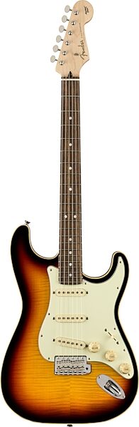 Fender Limited Edition MIJ Aerodyne Classic Stratocaster FMT Electric Guitar (with Gig Bag), Action Position Back