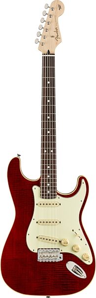 Fender Limited Edition MIJ Aerodyne Classic Stratocaster FMT Electric Guitar (with Gig Bag), Action Position Back
